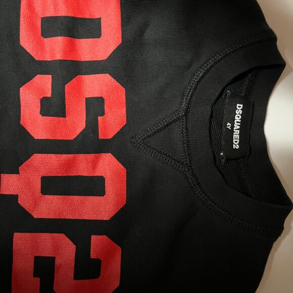 Little boys/girls  DSquared2 cottons sweatshirt, size 4T - Picture 2 of 4